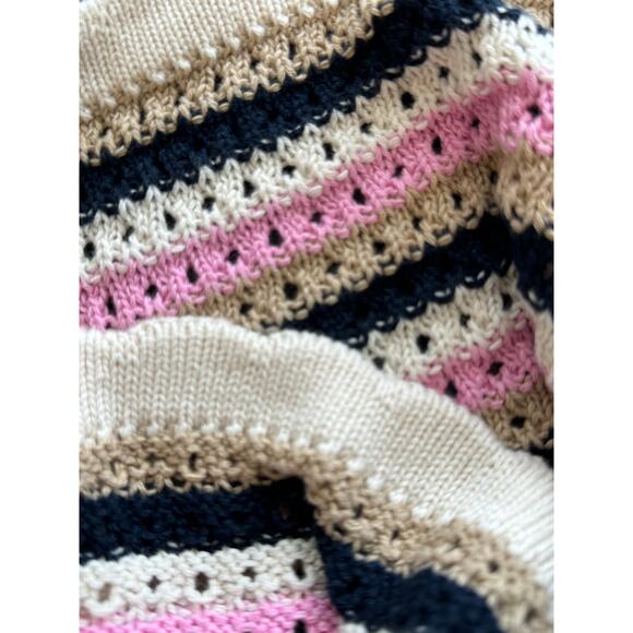 New ~ VERO MODA ~ Shaji Stripe Cotton Blend Knit Halter Top Size XL FALL - Picture 6 of 11